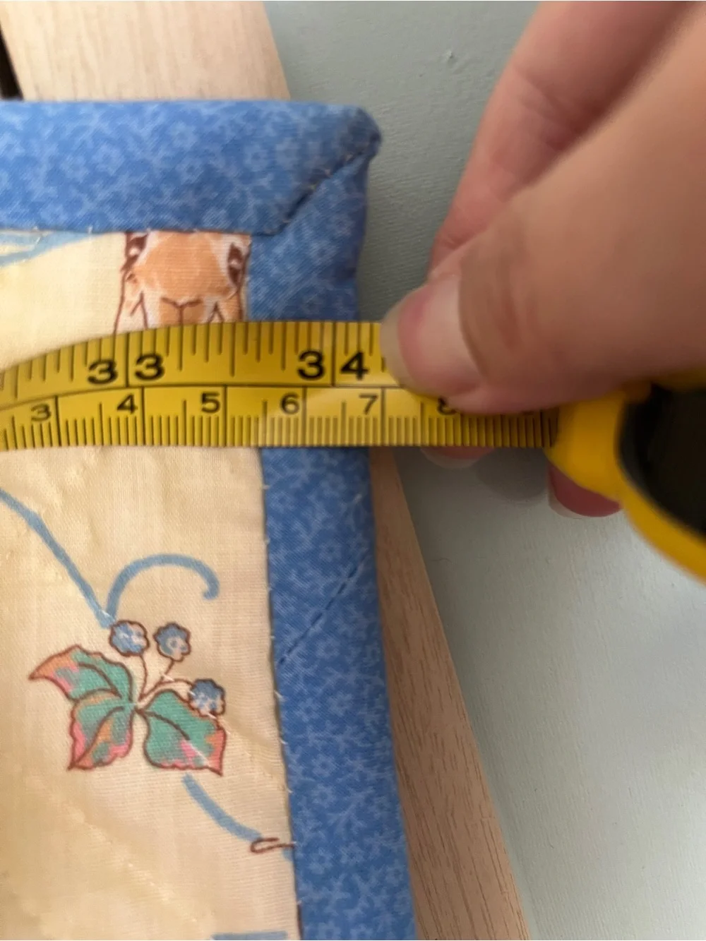 Vintage Peter Rabbit Baby Handmade Blanket Quilt 1997